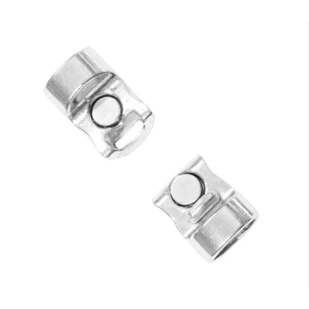 Regaliz® Magnetic Bracelet Clasp bright silver